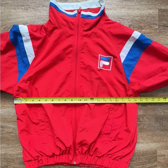 Vintage Fila x Snipes Women’s Full Zip Red Jacket Logo Pockets Size - L - Picture 6 of 12